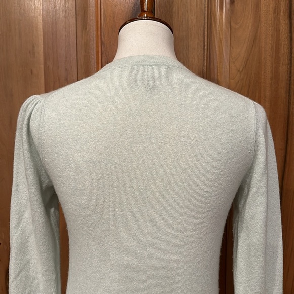 Banana Republic Puff-Shoulder Crewneck Sweater - Merino Wool/Cashmere, EUC S - Picture 6 of 15